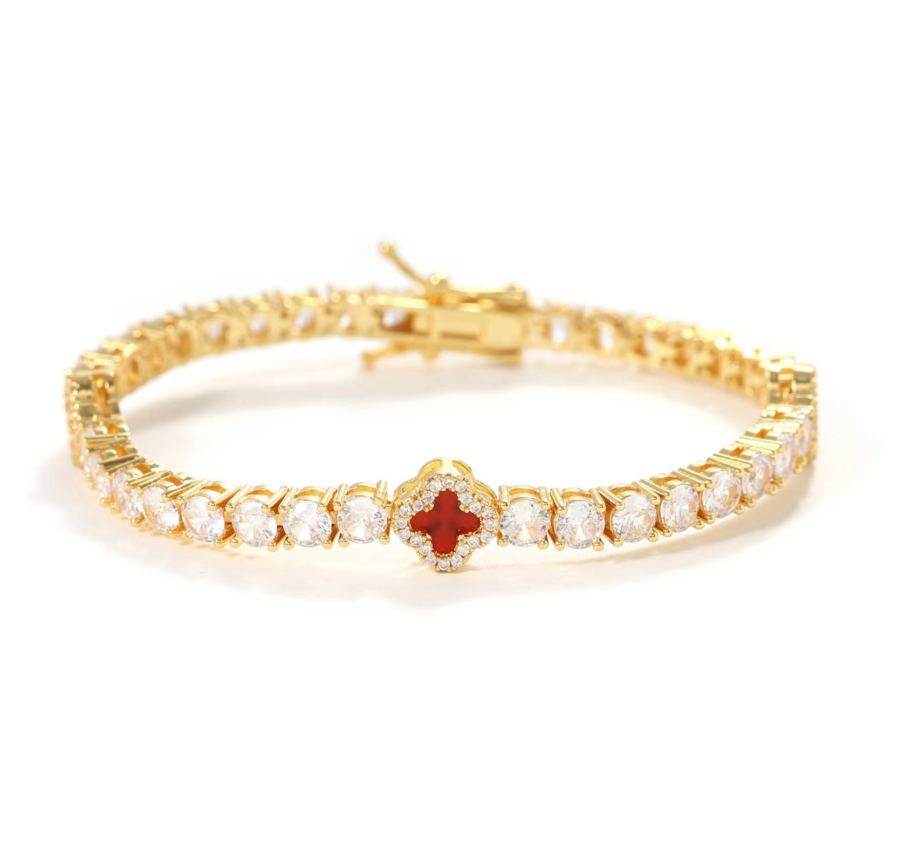 Tennis Clover Bracelet