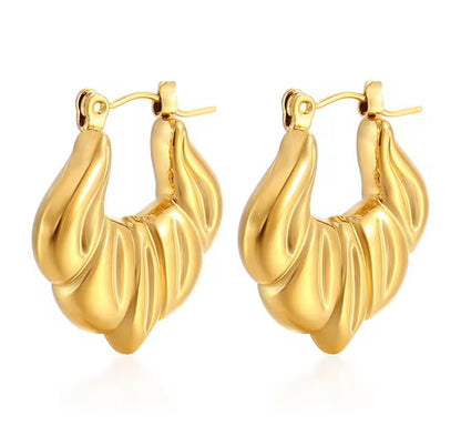 Flatened Layered Earrings