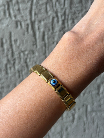 Evil eye italian charm bracelet
