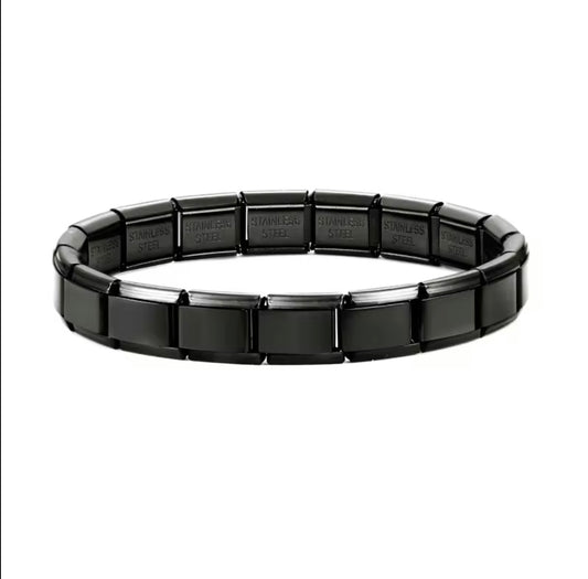 Italian Customized Charms Bracelet(Black)