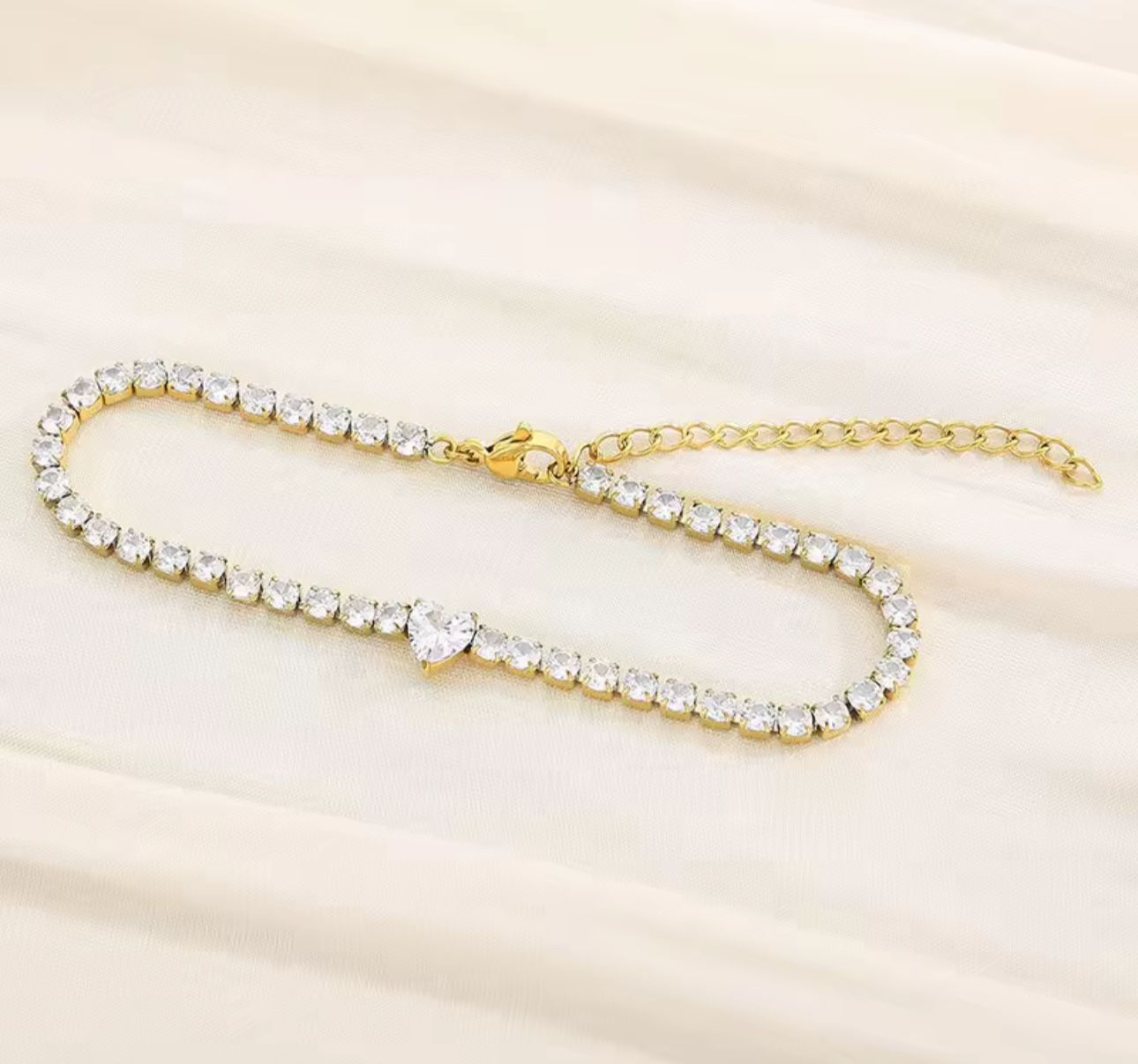 Tennis heart Bracelet