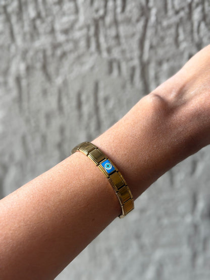 Evil eye italian charm bracelet