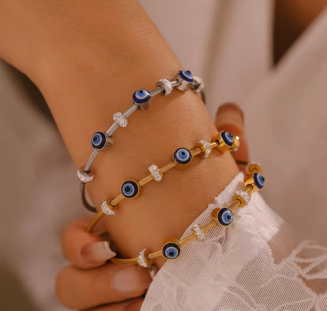 Turkish Evil eye Baby size Bracelet