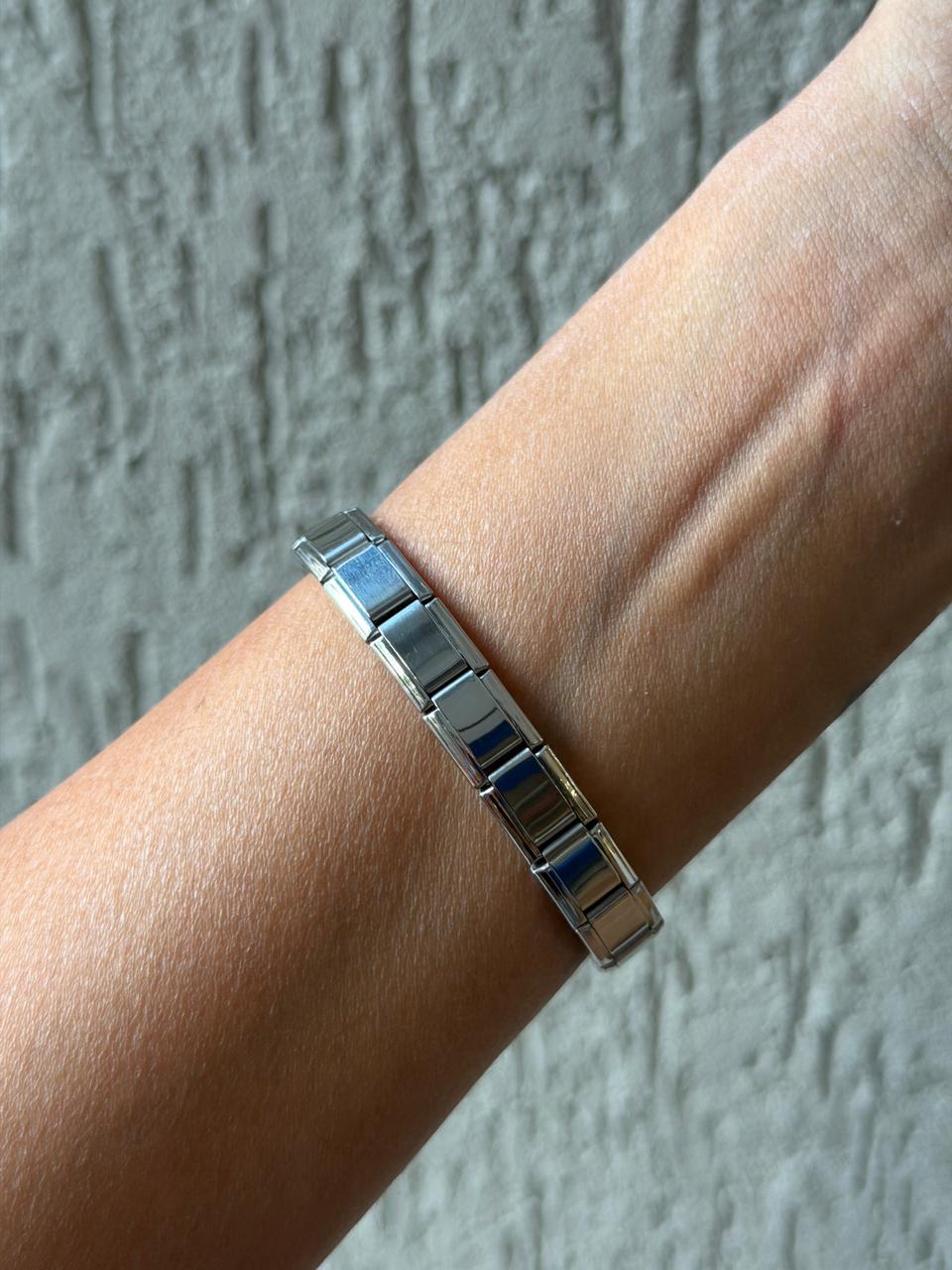 White Evil eye italian bracelet