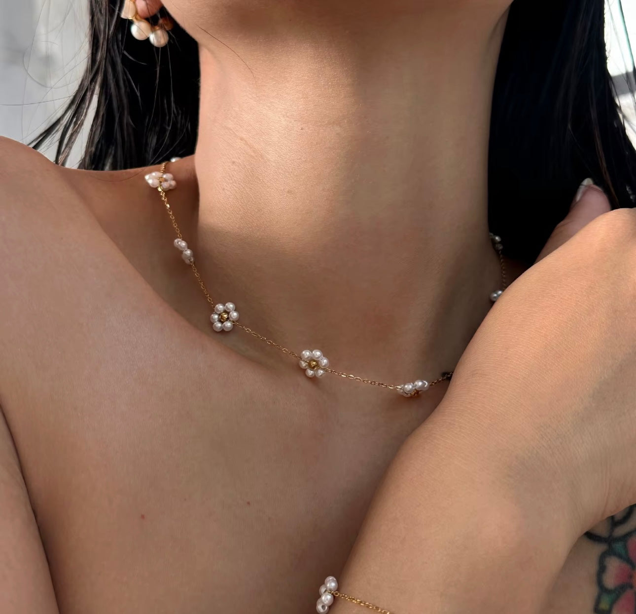 Flower Beed necklace