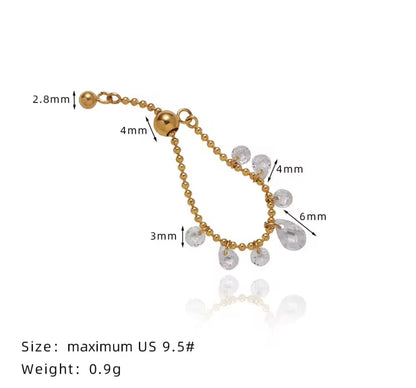 Water drop adjustable ring