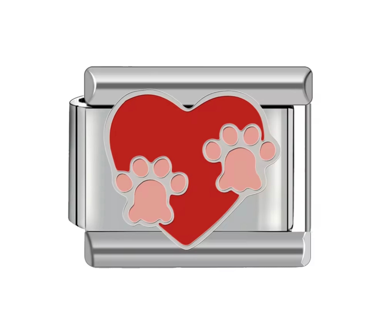 Paw Heart  Charm
