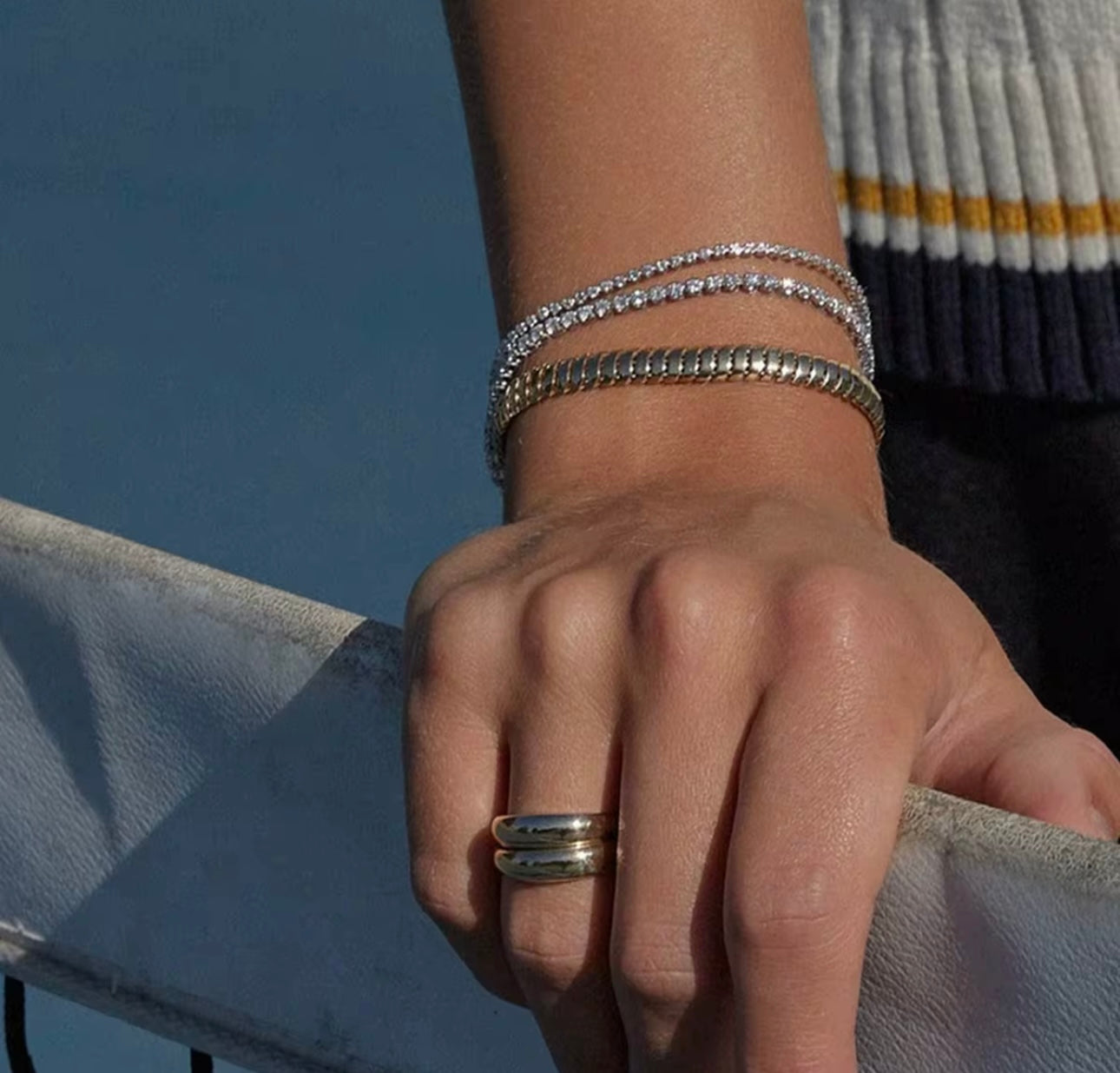 Tennis adjustable bracelet
