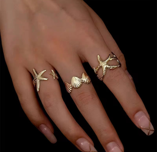 Set of 3 Rings (Golden)