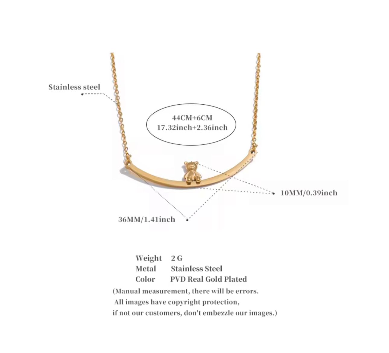 Teddy necklace