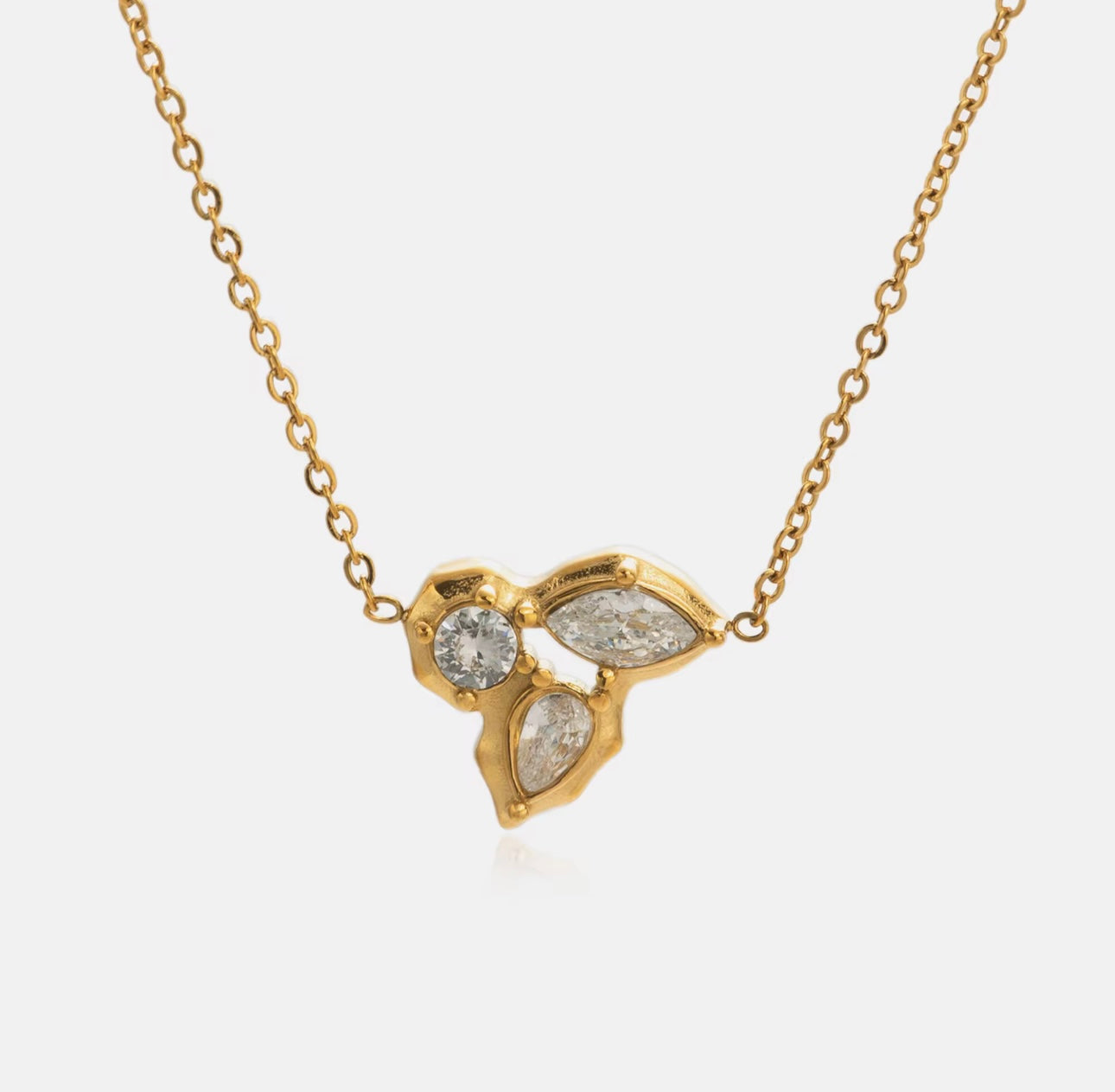 Dazan Zircon french necklace