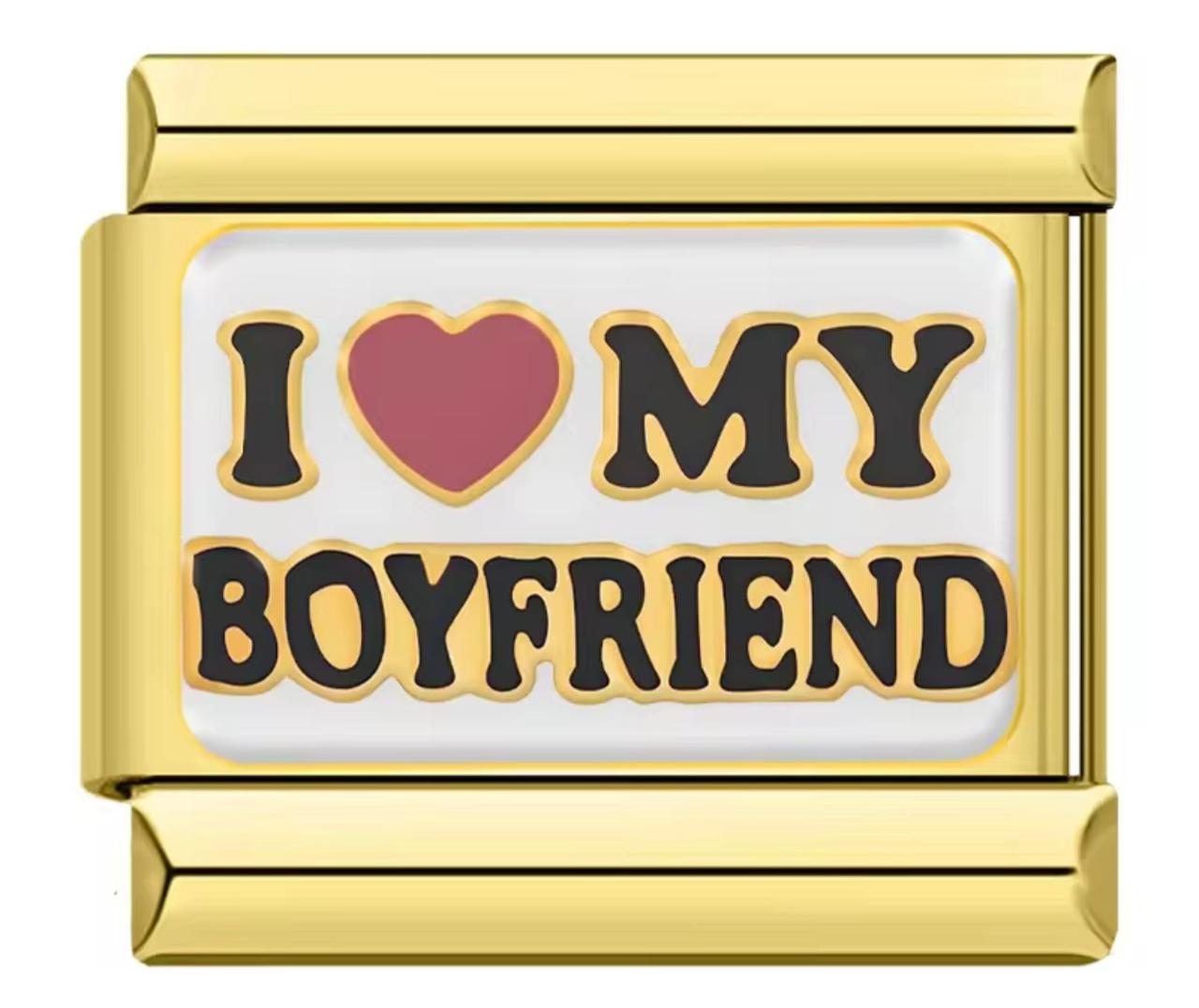 I love my boyfriend charm