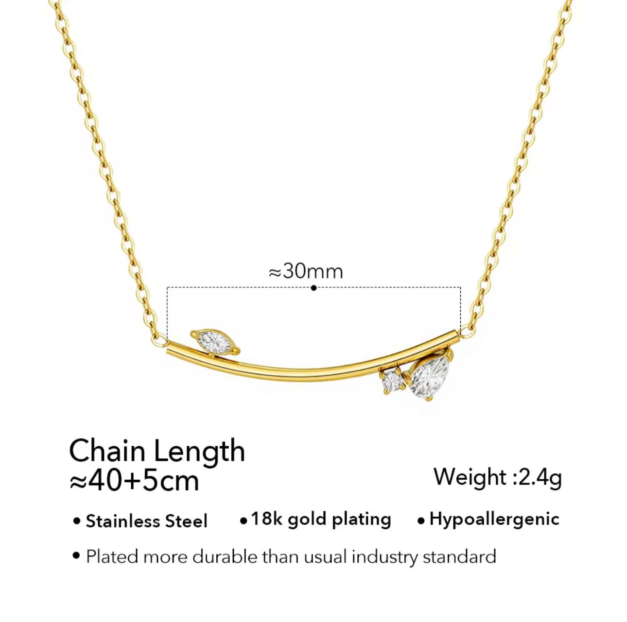 Nova line necklace