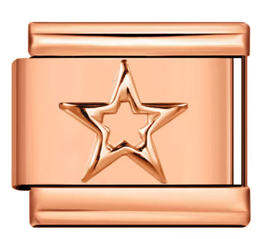 Star Rose gold  Charm