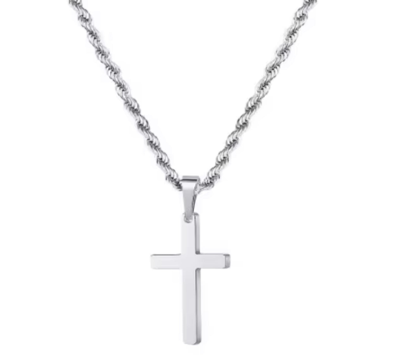 Men’s cross twist chain