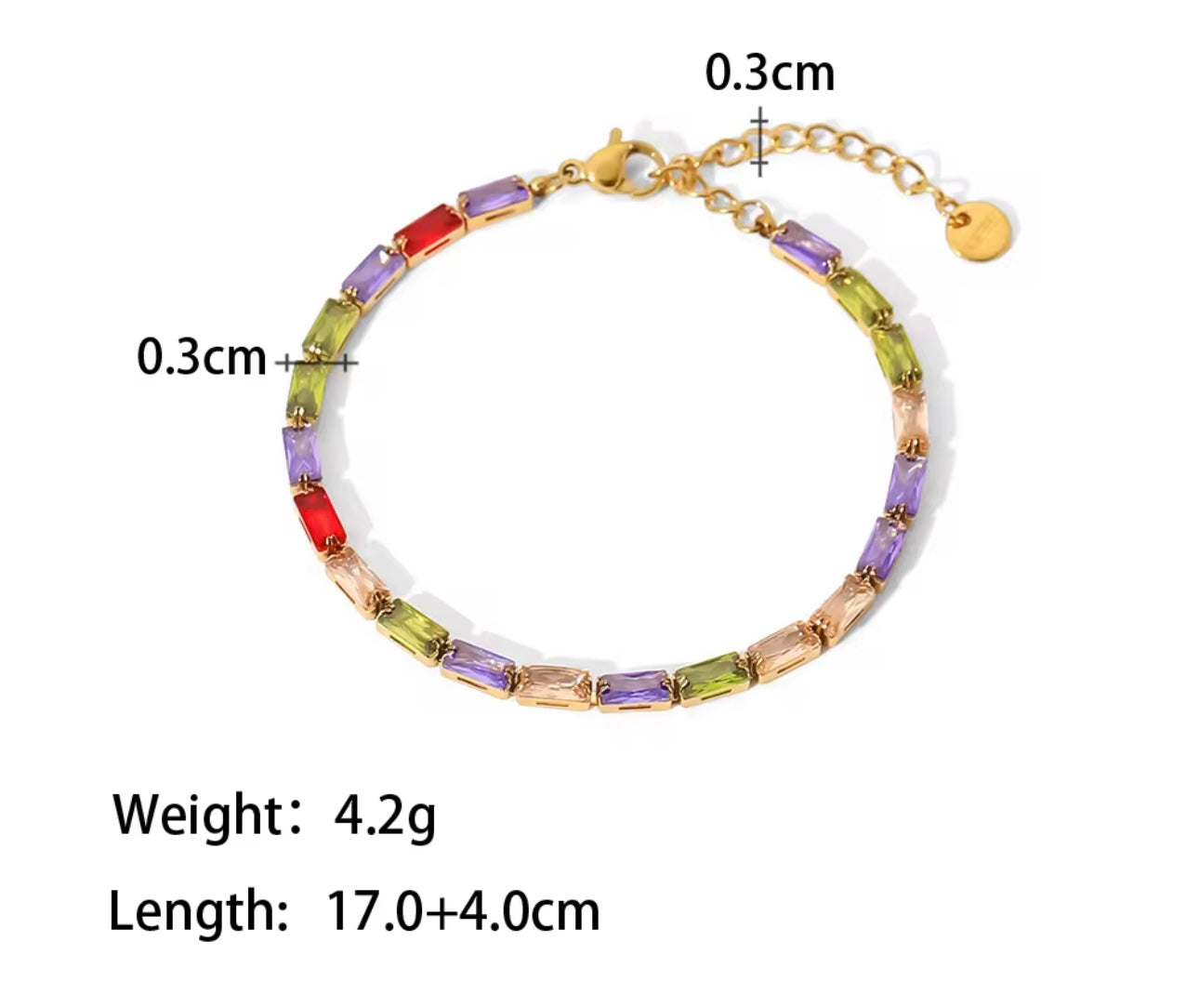 Colourful stone Bracelet