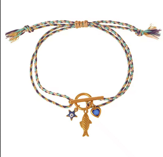 Rope Charm Bracelet
