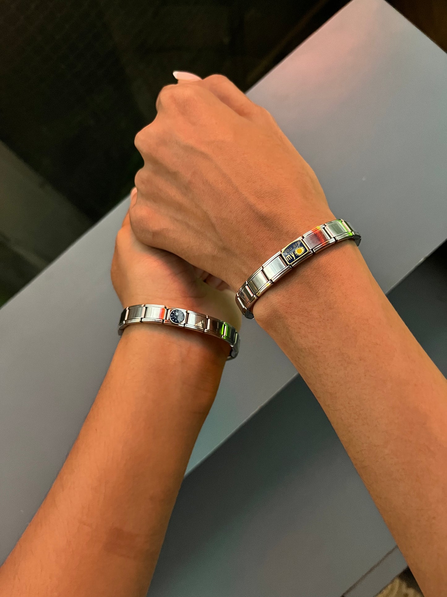 You are my sunshine couple bracelet (set of 2)