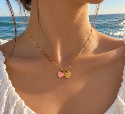 Amora duo golden necklace