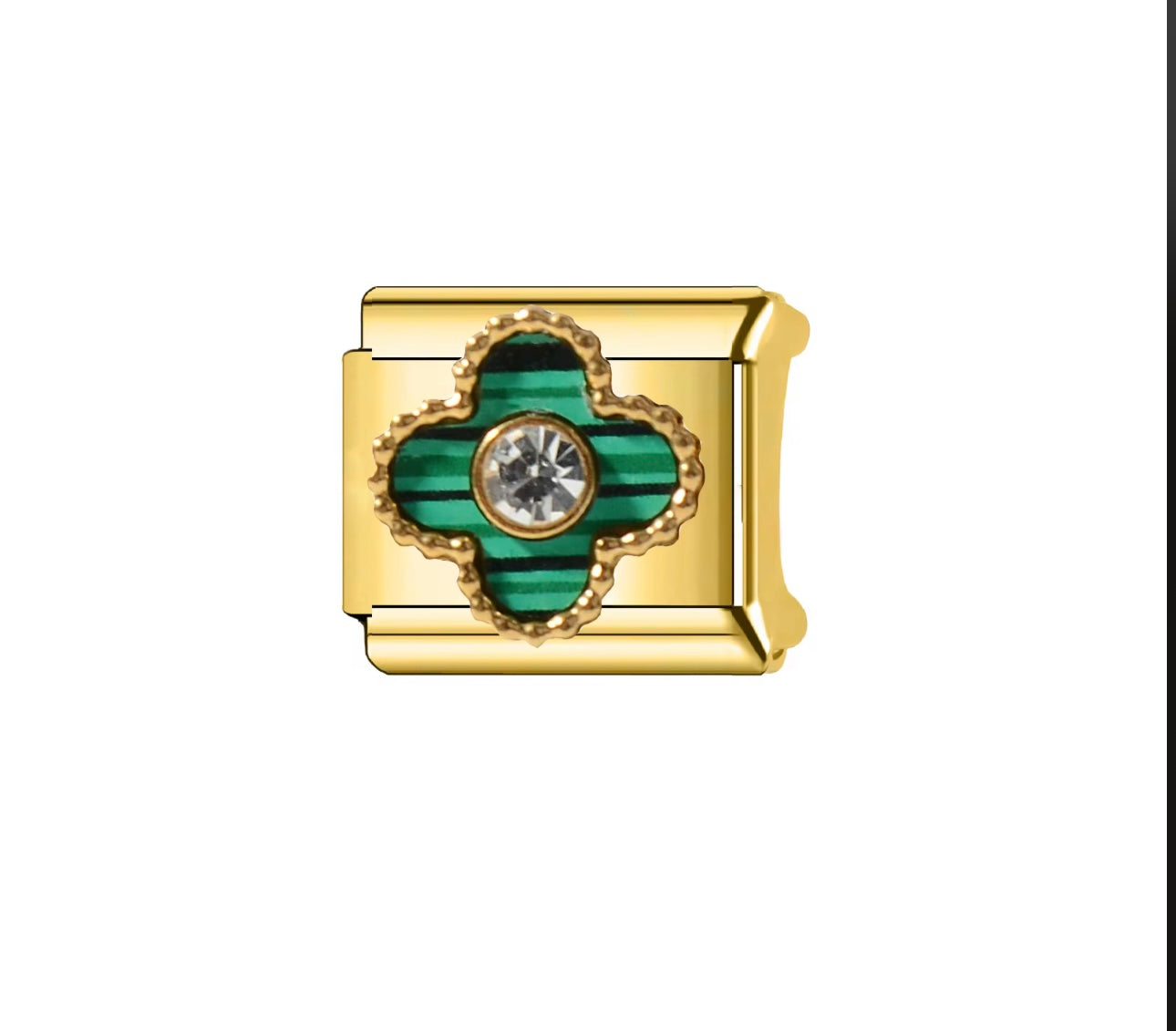 Emerald Clover Charm