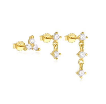 Mira Earrings set of 3 pairs