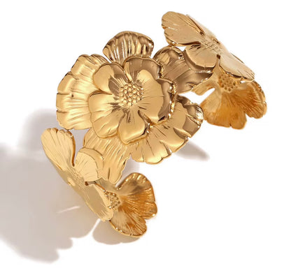 Golden Bloom Cuff