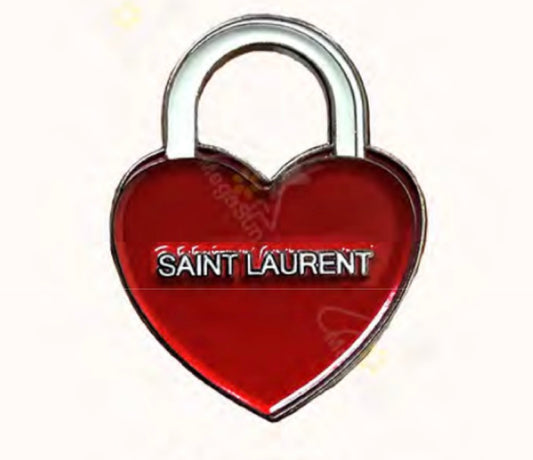 Saint Laurent heart Badge