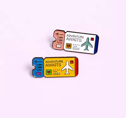 Adventure Awaits  Brooch