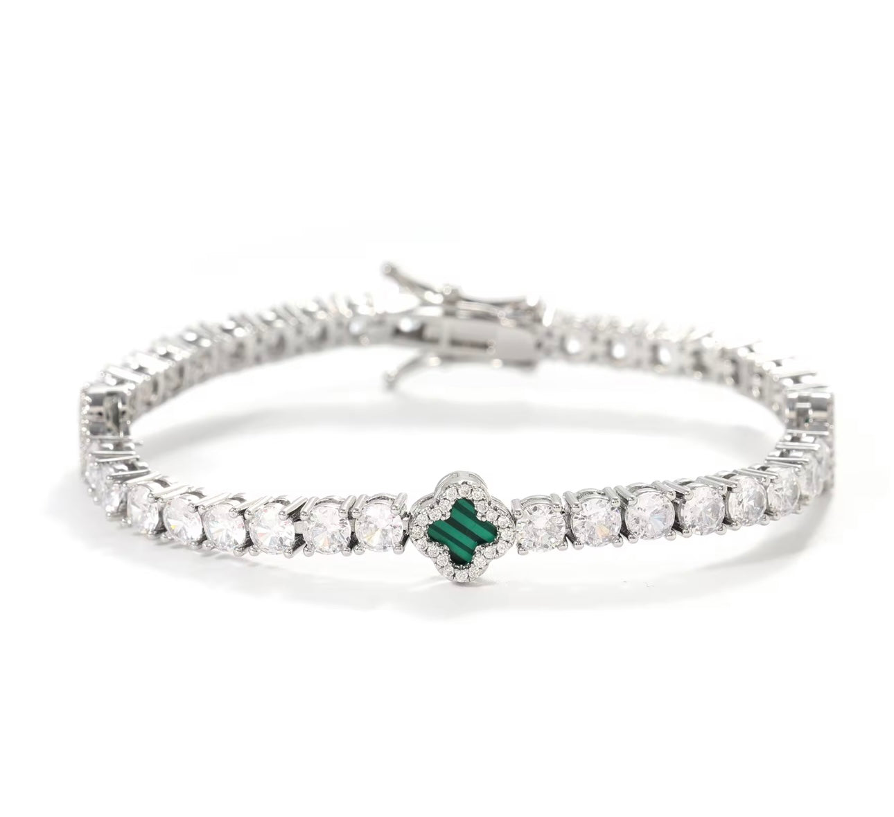Tennis Clover Bracelet