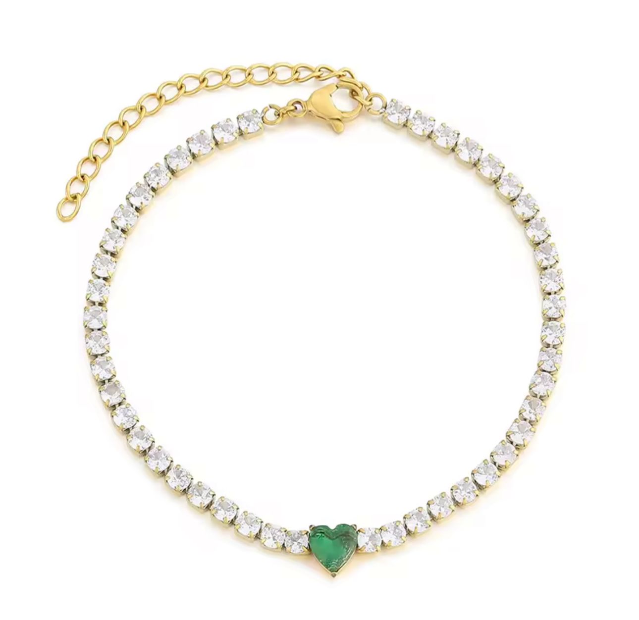 Tennis heart Bracelet
