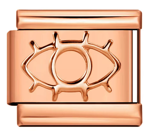 Eye Rose gold Charm